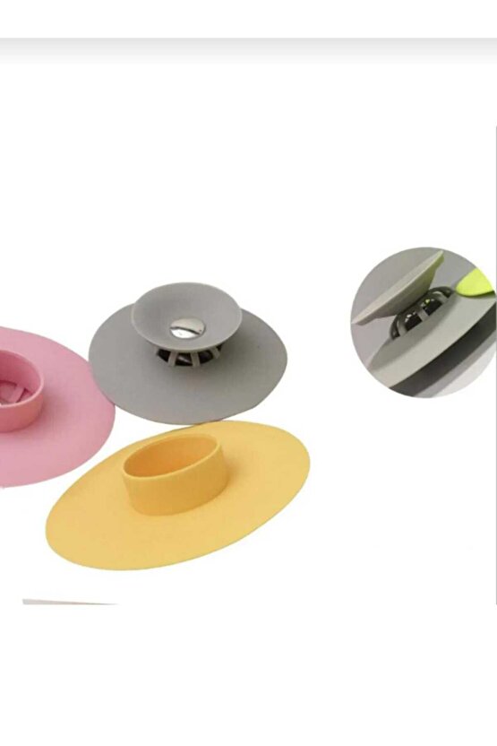 silikon kapak süzgeçli filtre banyo-lavabo süzgeç kapağı 1 adet Plastik 1 Parça