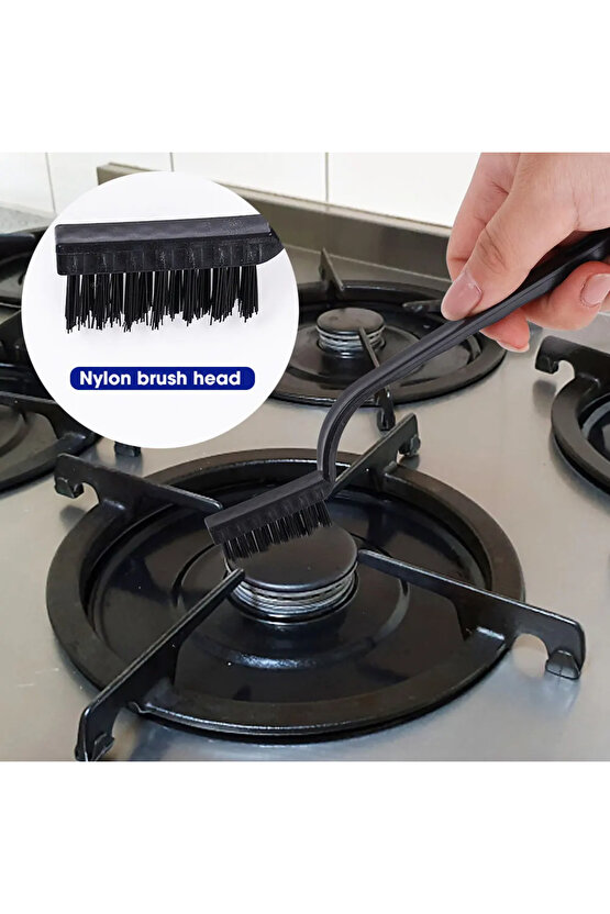 Çok Amaçlı Bakır Demir Ve Sert Plastik 3lü Set Fırça Detaylı Fırın, Ocak Soba, Derz Temizlik Seti