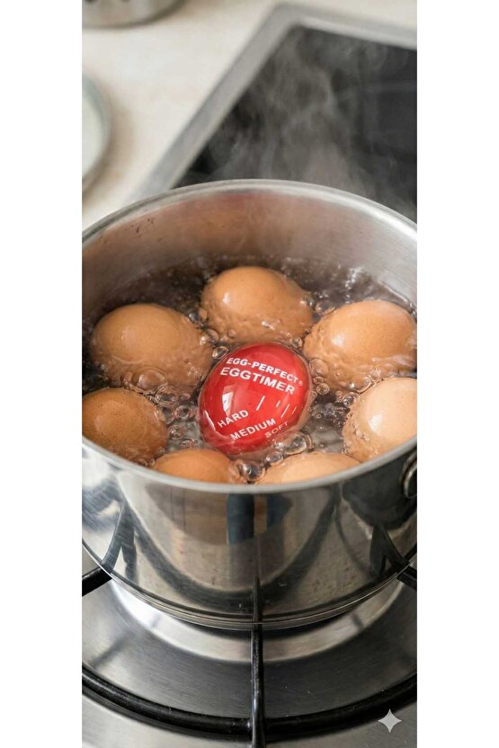 Renk Değiştiren Yumurta Zamanlayıcı – Rafadan, Kayısı ve Katı Ayarı