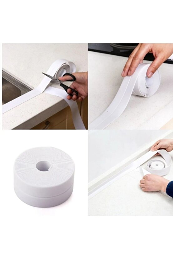 Su Sızdırmaz Geçirmez Bant Lavabo Küvet Kenar Bandı Küvet Duş 3,2 M X 1 Bant