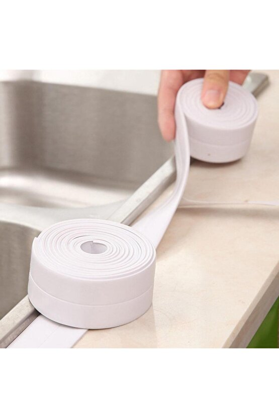 Aveo 1 Adet Su Sızdırmaz Bant Nem Küf Önleyici Lavabo Evye Küvet Kenar Bandı