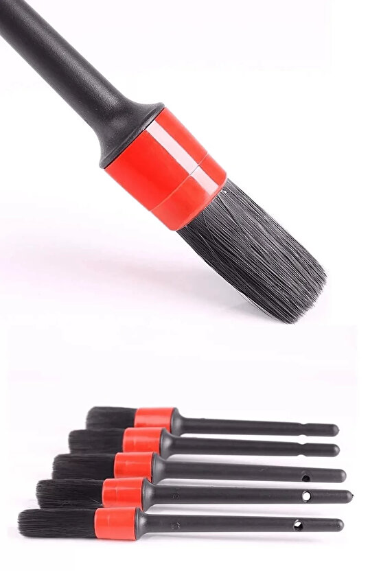 Oto Araç Detaylı Temizlik Fırça Seti 5li Oto Araba Yıkama Klima Temizleme Fırça Takımı