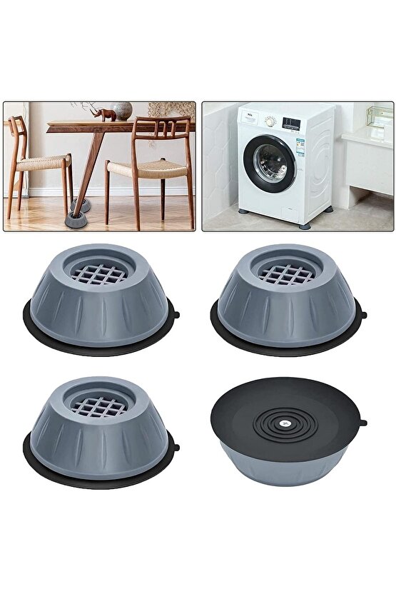 Çamaşır Makinesi Sarsıntı Titreşim Ses Önleyici Kaydırmaz Ayak 4lü Se