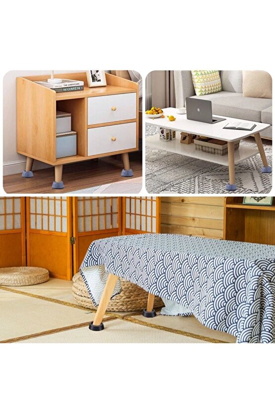 Çamaşır Makinesi Sarsıntı Titreşim Ses Önleyici Kaydırmaz Ayak 4lü Se