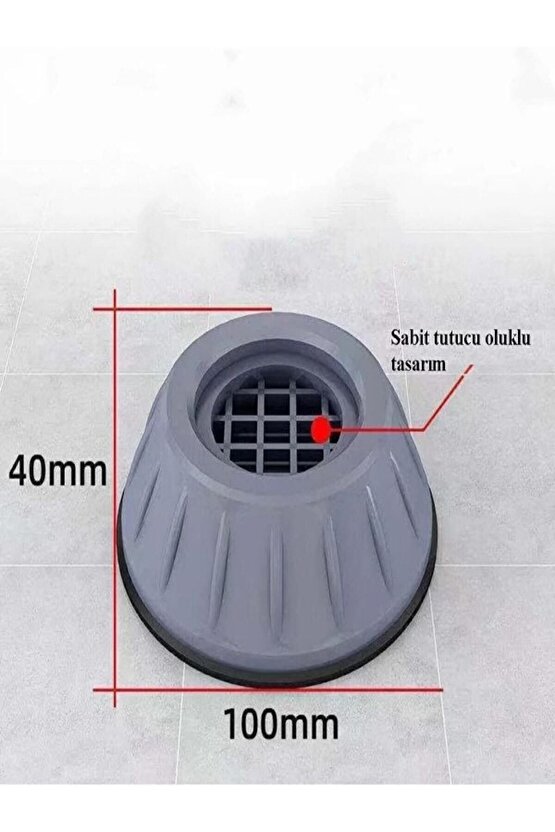 Çamaşır Makinesi Gürültü Ve Titreşim Önleyici Stoper Makine Sabitleyici 4lü Set