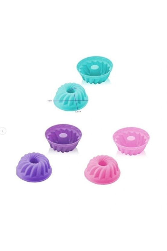 Silikon Küçük Boy 6lı Kek,muffin Kalıbı