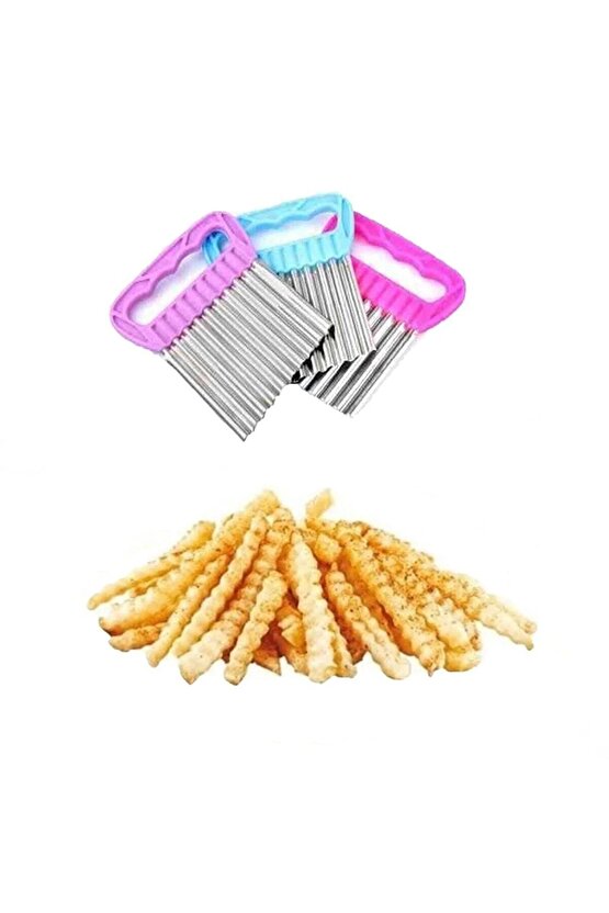 Cips Patates Doğrayıcı Chips Chopper Şekilli Sebze Ve Meyve Dilimleyici Cips Dilimleyici