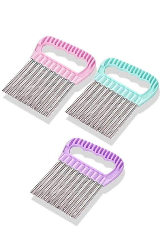 Cips Patates Doğrayıcı Chips Chopper Şekilli Sebze Ve Meyve Dilimleyici Cips Dilimleyici