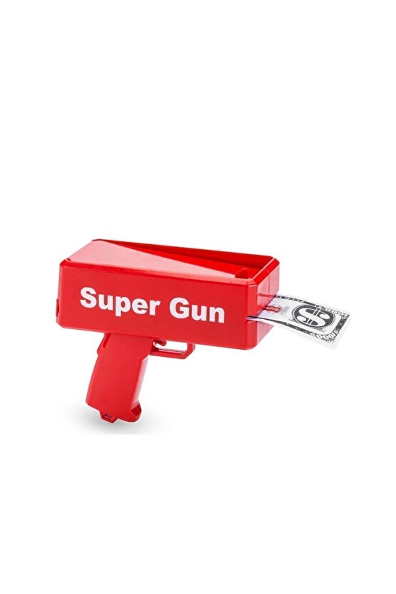 Super Money Gun Para Saçma Tabancası - Kırmızı