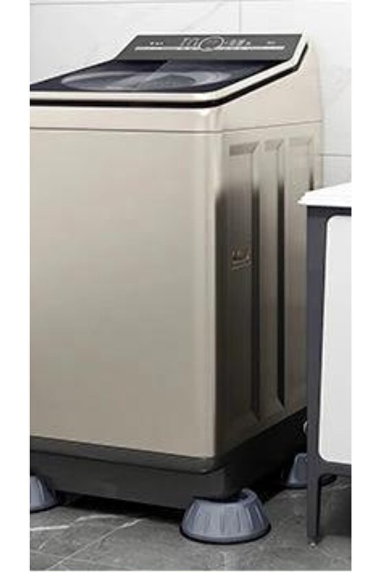 4 Adet Anti Titreşim Çamaşır Makinesi Sessiz Lastik Ayaklar Buzdolabı Tabanı Sabit Olmayan Ayak