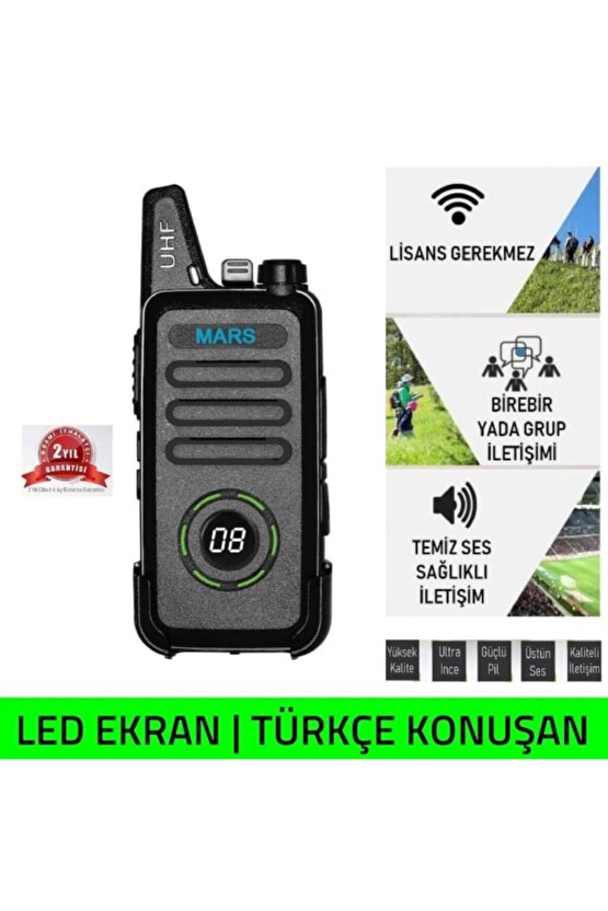 Ekip Kullanımına Özel Pmr El Telsizi Lisans Gerekmez 12li