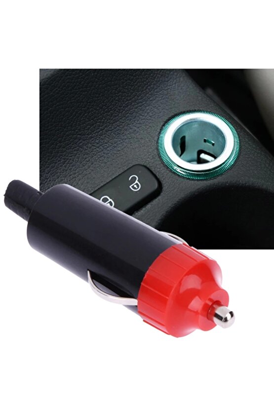 12v Araç Çakmak Fişi Erkek  Seyyar Kablo Tip Oto Çakmaklık Erkek Soket