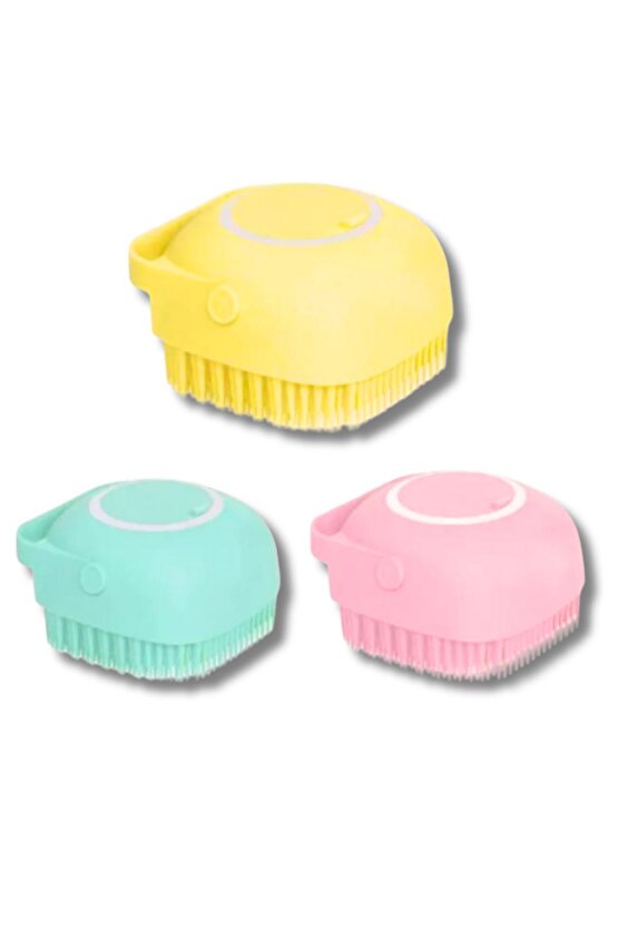 Şampuan Hazneli Kedi Köpek Yıkama Banyo Fırçası - Pratik Ve Kolay Temizlik | Evcil Hayvan Bakımı