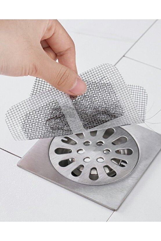 10 lu Lavabo Süzgeci Banyo Gider Süzgeci Sineklik Tamir Kiti Telli Gider Saç Toplayıcı