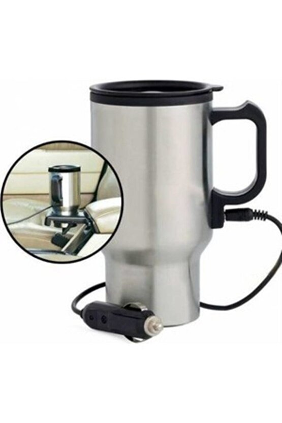 12 Volt Araç Içi Su Isıtıcı Termos Kupa Bardak Araba Oto Çay Kahve Makinesi