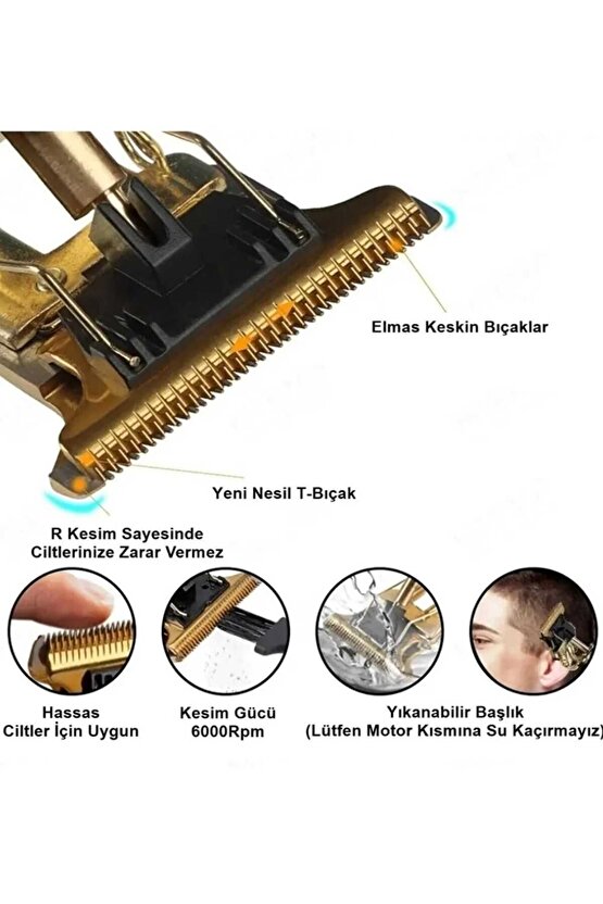 Tıraş Makinesi  USB Şarjlı Saç Sakal Vücut Kıl Tüy Alma Kadın Erkek Epilasyon Berber & Kişisel