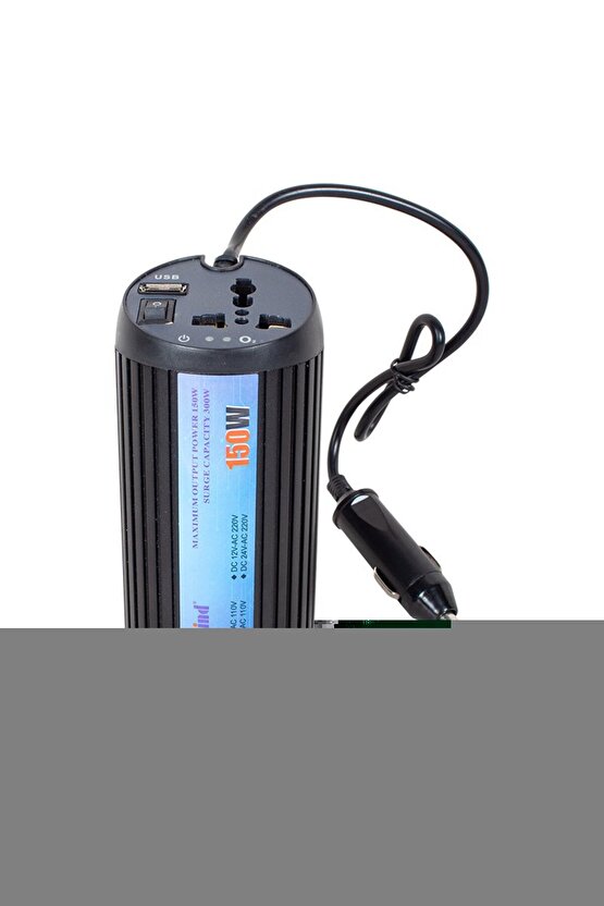 Pm-19826 12 Volt - 150 Watt Usbli Çakmaktan Araç Power Inverter