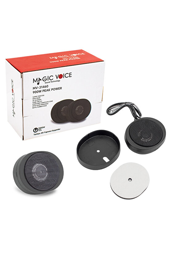 Mv-31460 900 Watt Peak Power Rms:350 Watt 2lı Dome Oto Tweeter