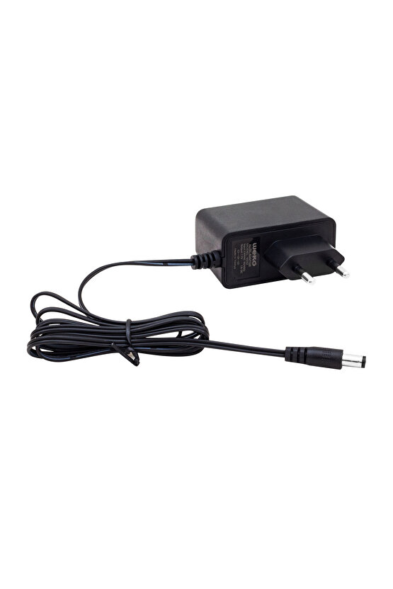 Weko 12 Volt 1 Amper 10 Watt Plastik Kasa Priz Tipi Adaptör (5.5X2.5 Uçlu)