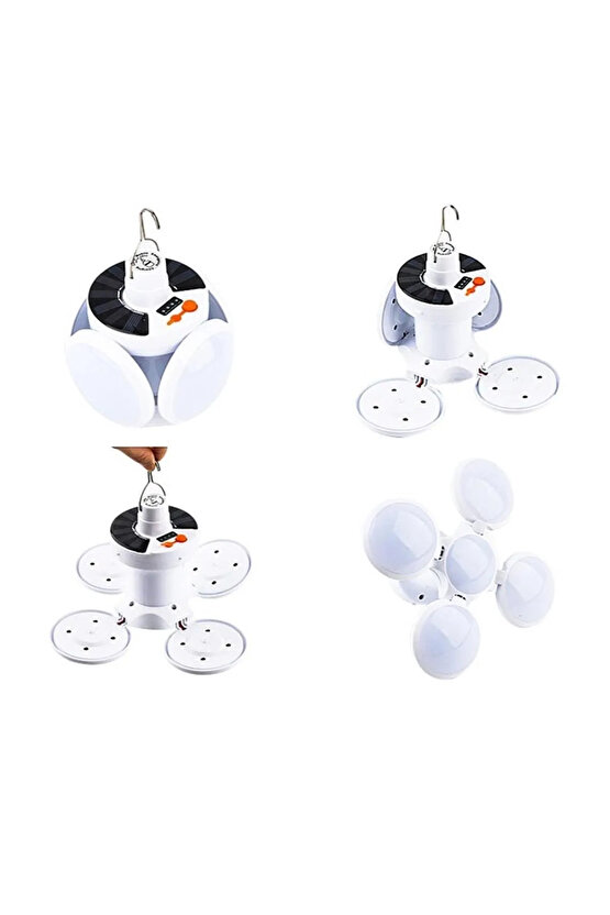 Güneş Enerjili & Şarjlı Acil Durum Lambası Solar Led Kamp Lambası