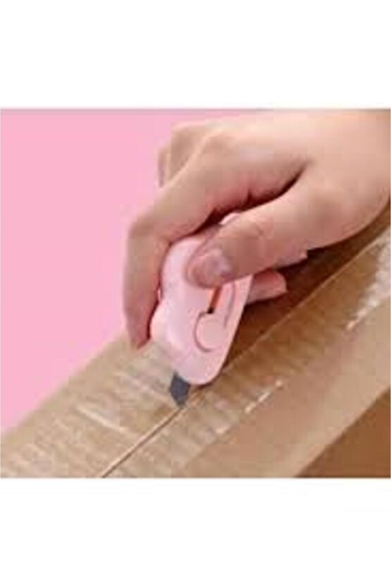 Taşınabilir Mini Bulut Falçata, Maket Bıçağı, Hobi Falçatası 1 adet Pembe