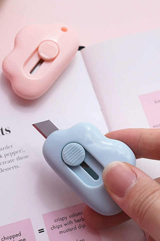 1 Adet Taşınabilir Cep Ve Çanta Mini Falçata | Sevimli Bulut Şeklinde Falçata,maket Bıçağı