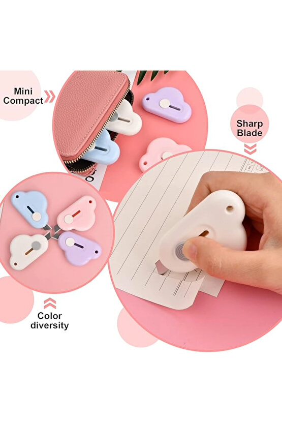 1 Adet Taşınabilir Cep Ve Çanta Mini Falçata | Sevimli Bulut Şeklinde Falçata,maket Bıçağı