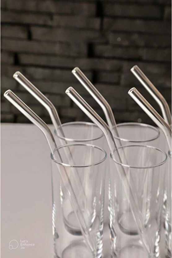 Şeffaf 6lı Cam Eğimli Pipet