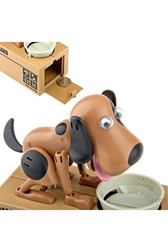 Yeni Model Köpek Kumbara Eğlenceli Pilli Madeni Para Biriktirme Kumbarası
