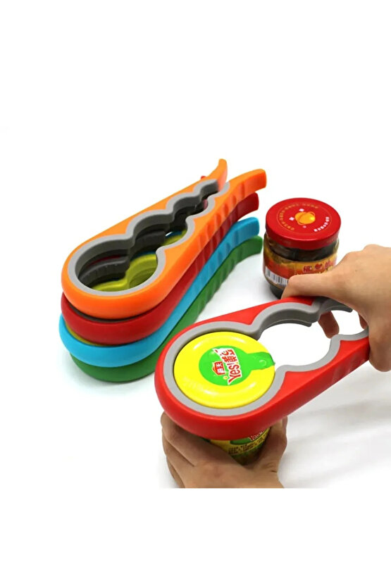 Konserve Kavanoz Şişe Açacağı Kavanoz Kapağı Açma Aparatı 4 Boy