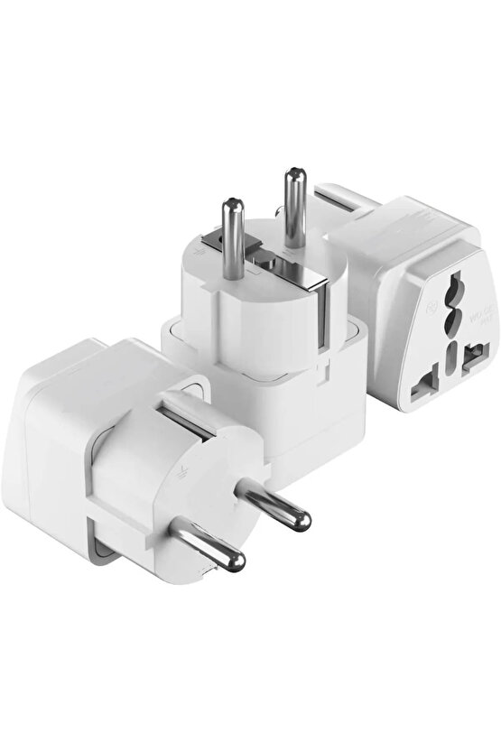 Universal Priz Çevirici Adaptör Amerikan Ingiliz Fiş Dönüştürücü Türk Tipe Fişe Çeviren Başlık