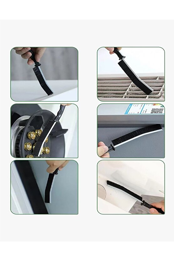 2 ADET Çok Amaçlı Multi İnce Temizlik Fırçası Derz Arası Banyo Mutfak Lavabo Detay Temizleme Fırçası