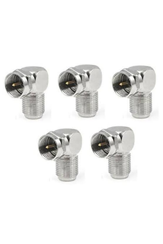 F Konnektör L Fiş 90 Derece Çevirici Anten Kablosu Için F Konnektör 5 adet