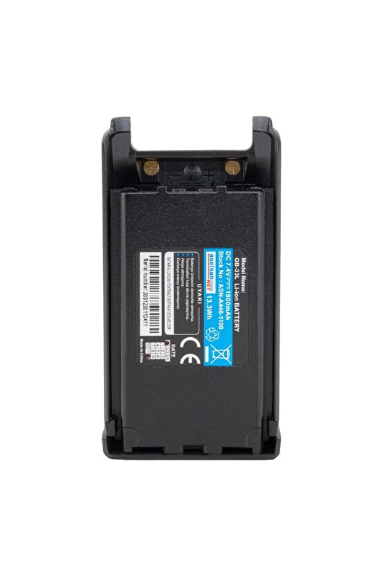 ASN446-1100 QB-33L DC 7.4V 1800mah Li-ion Batarya