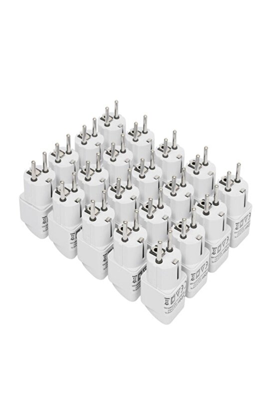 20li Ekonomik Paket ingiliz Fişi Çevirici 220V Fiş Priz Dönüştürücü