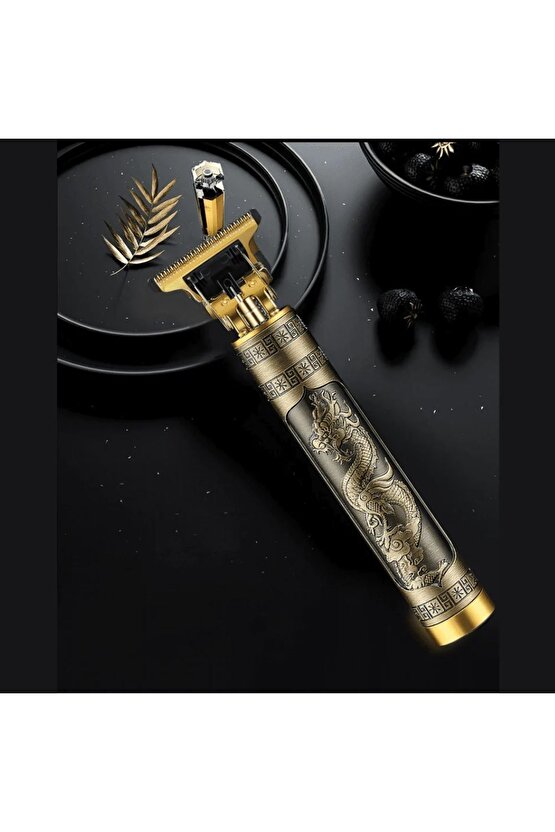 Vintage Pofesyonel Şarjlı Çok Fonksiyonlu Traş Saç Sakal Vücut Kuru Makinası