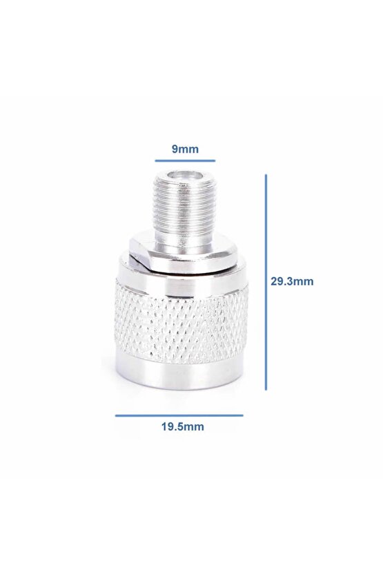 N Tip Erkek To F Tip Dişi Soket Adaptör Konnektör 0-6ghz Rf Wi-fi Anten Fpv Lora Helium Router 4g