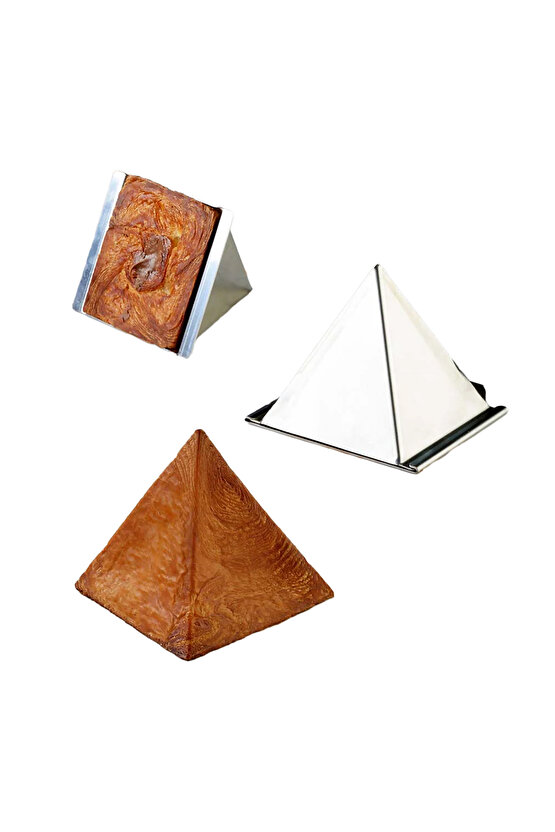 Narkalıp Piramit Şeklinde Kruvasan Kalıbı Çap 8cm