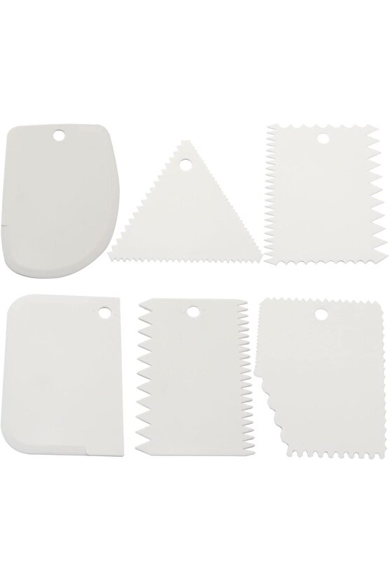 6 Parça Hamur Şekillendirici Hamur Kazıma Kesme Aparatı