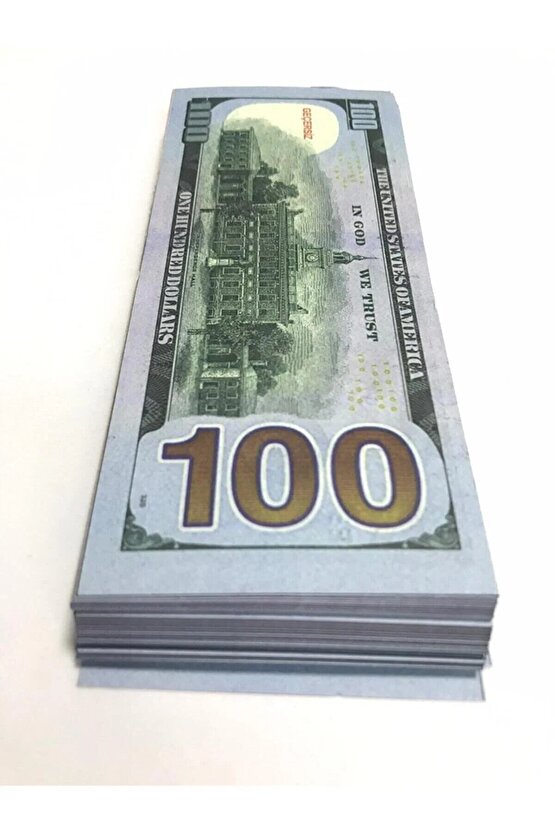 Geçersiz Düğün Şaka Oyun Parası 100 Adet 100 Dolar Deste