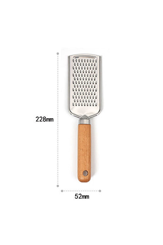 22 Cm Asma Kulplu Paslanmaz Çelik Ahşap Saplı Rende
