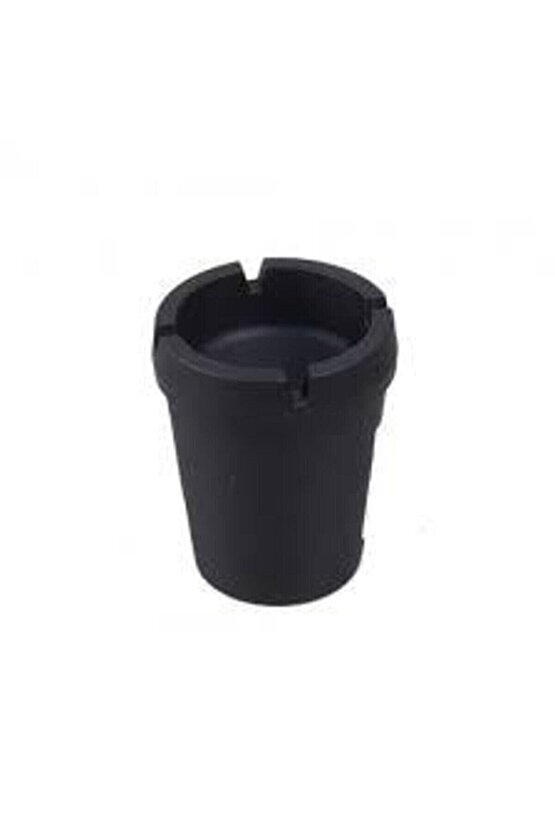 Modern Dizayn Siyah Pratik Kokusuz Küllük Havuzlu Yuvarlak Kül Tablası AXE5-61L9