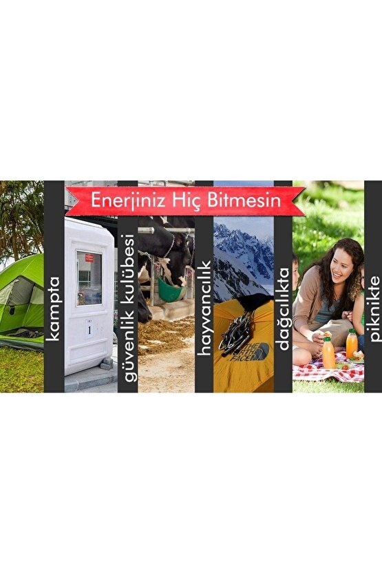 Radyolu Şarjlı Solar Aydınlatma Seti