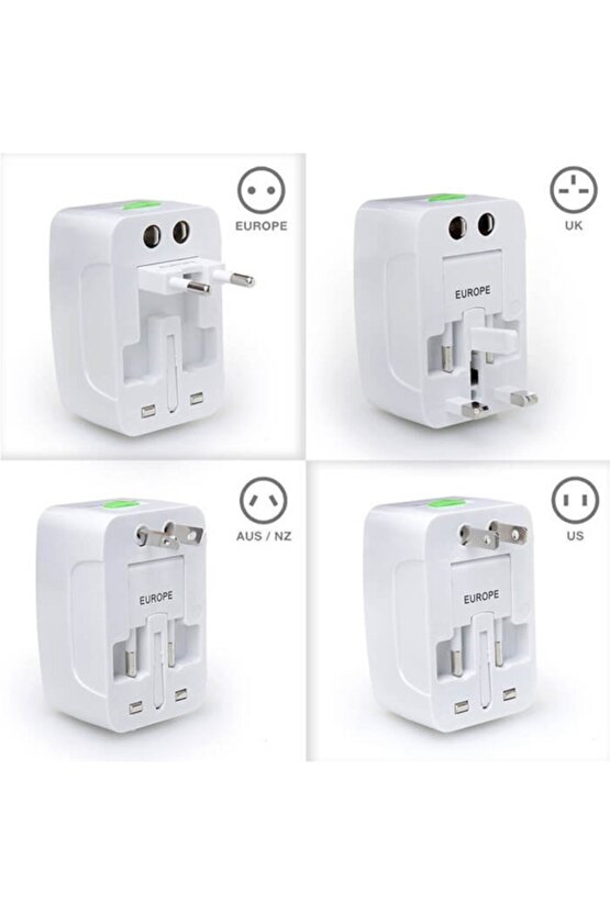 Yurtdışı Seyahat Prizil Katar ingiltere Amerika Fiş Dönüştürücü Adaptör Tüm Ülkeler