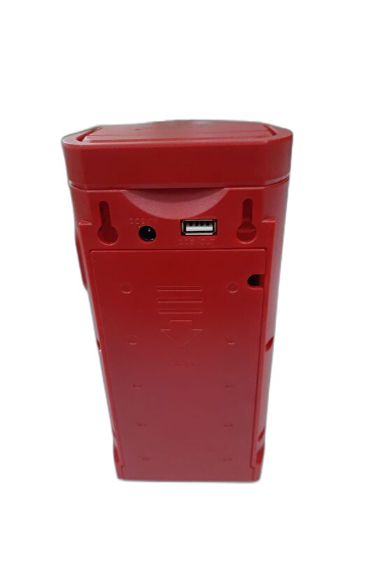 24 Büyük Ledli Kırmızı 80 Saat Yanan Usb Şarjlı Led Işıldak - Telefon Şarj Edebilen