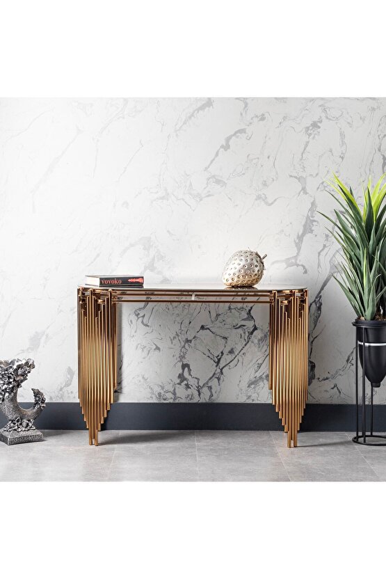 Piyano Model Lüx Paslanmaz Dresuar 120cm Uzunluk Ultra Lak Kaplama