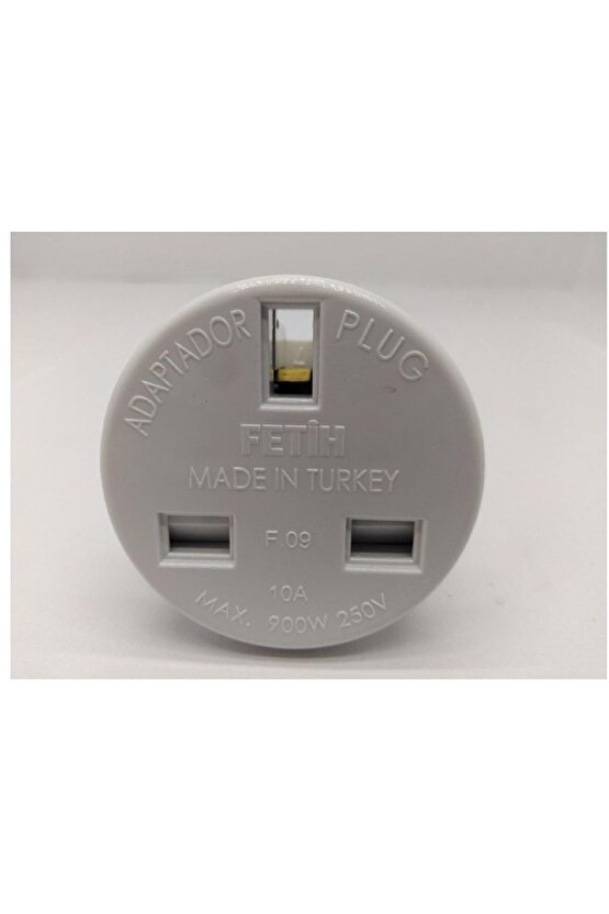 Fetih Ingiliz Fiş Çevirici Adaptör Çevirici Topraklı F-09 15Li