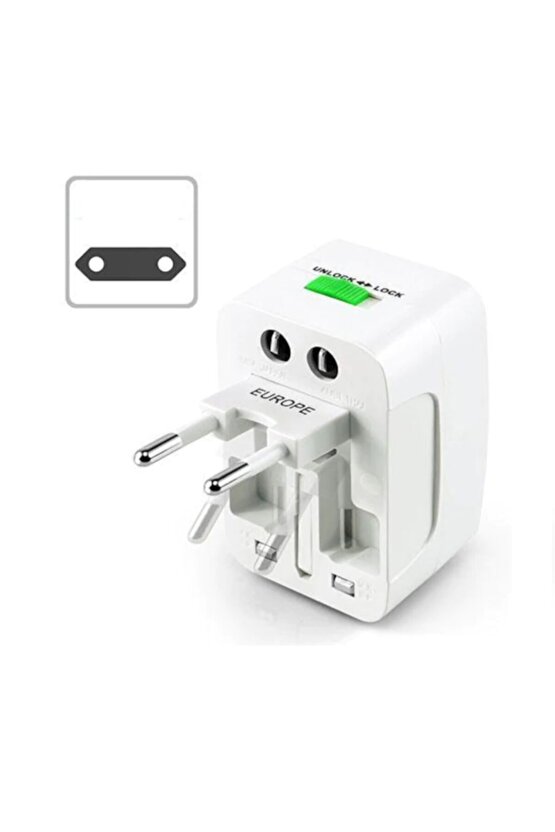 Universal Priz Çevirici Ingiliz-amerika-avustralya Fiş Adaptörü