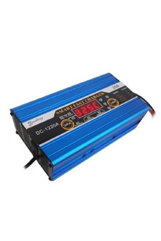 PM-1220 12 Volt Max 20 Amper Lcd Ekranlı Akü Şarj Cihazı