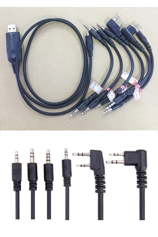 6 Lı Wouxun Yaesu Motorola Icom Wln Telsiz Programlama Kablosu